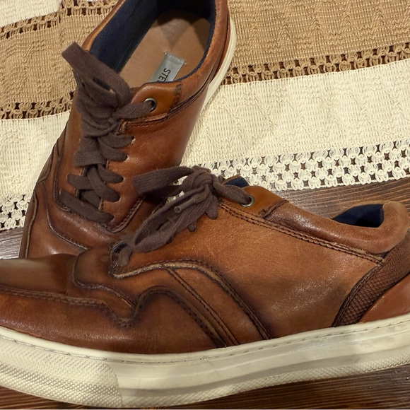 Steve Madden Brown Leather Sneakers - Picture 2 of 5